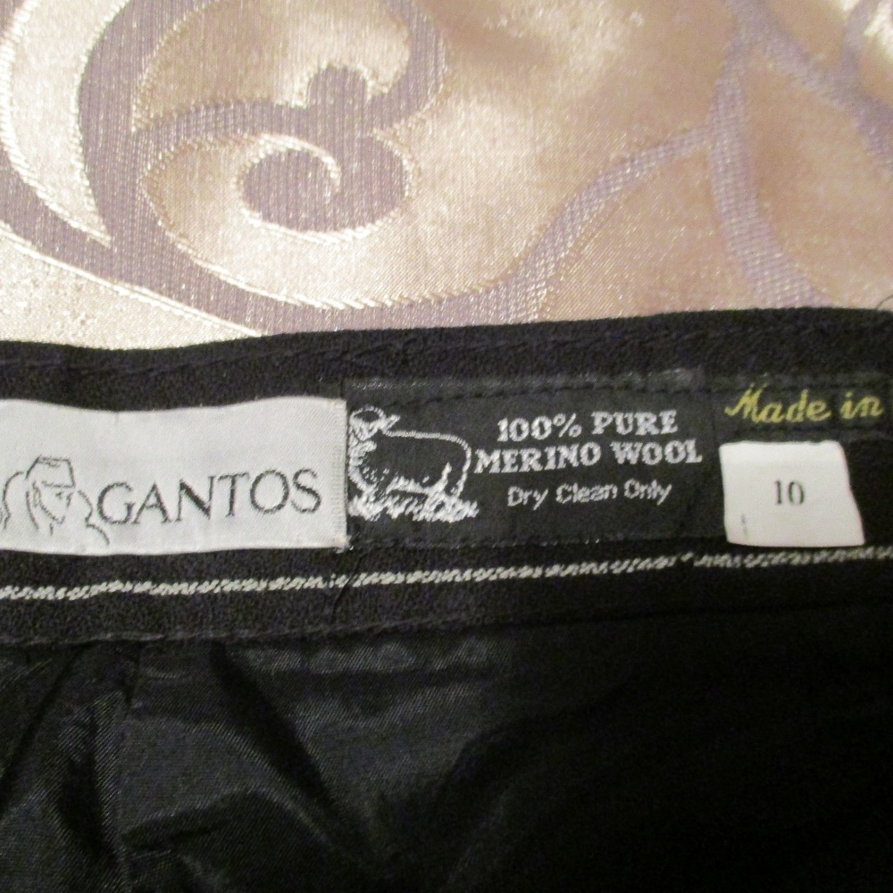 GANTOS GORGEOUS BLACK PINSTRIPE PANT SUIT - Picture 7 of 16